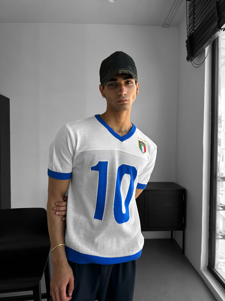 Oversize Italy Knit T-shirt - White