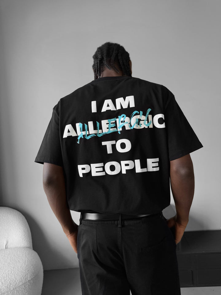 Oversize Allergic T-Shirt - Black