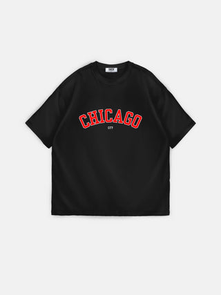 Oversize Chicago Tee - Black