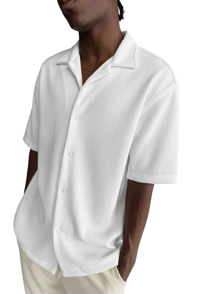Oversize Cord Shirt - White