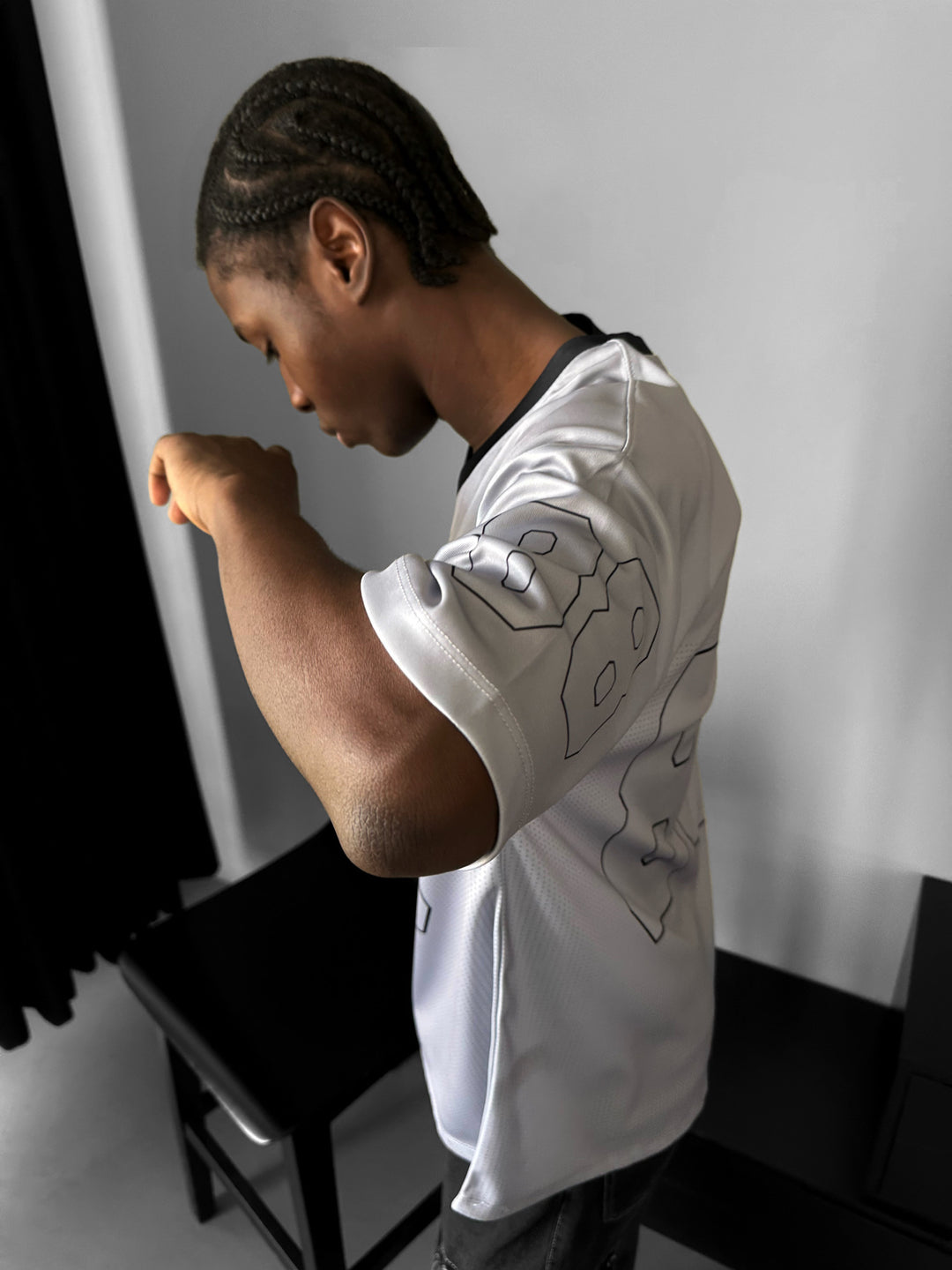 Oversize Varsity Mafia T-Shirt - Grey