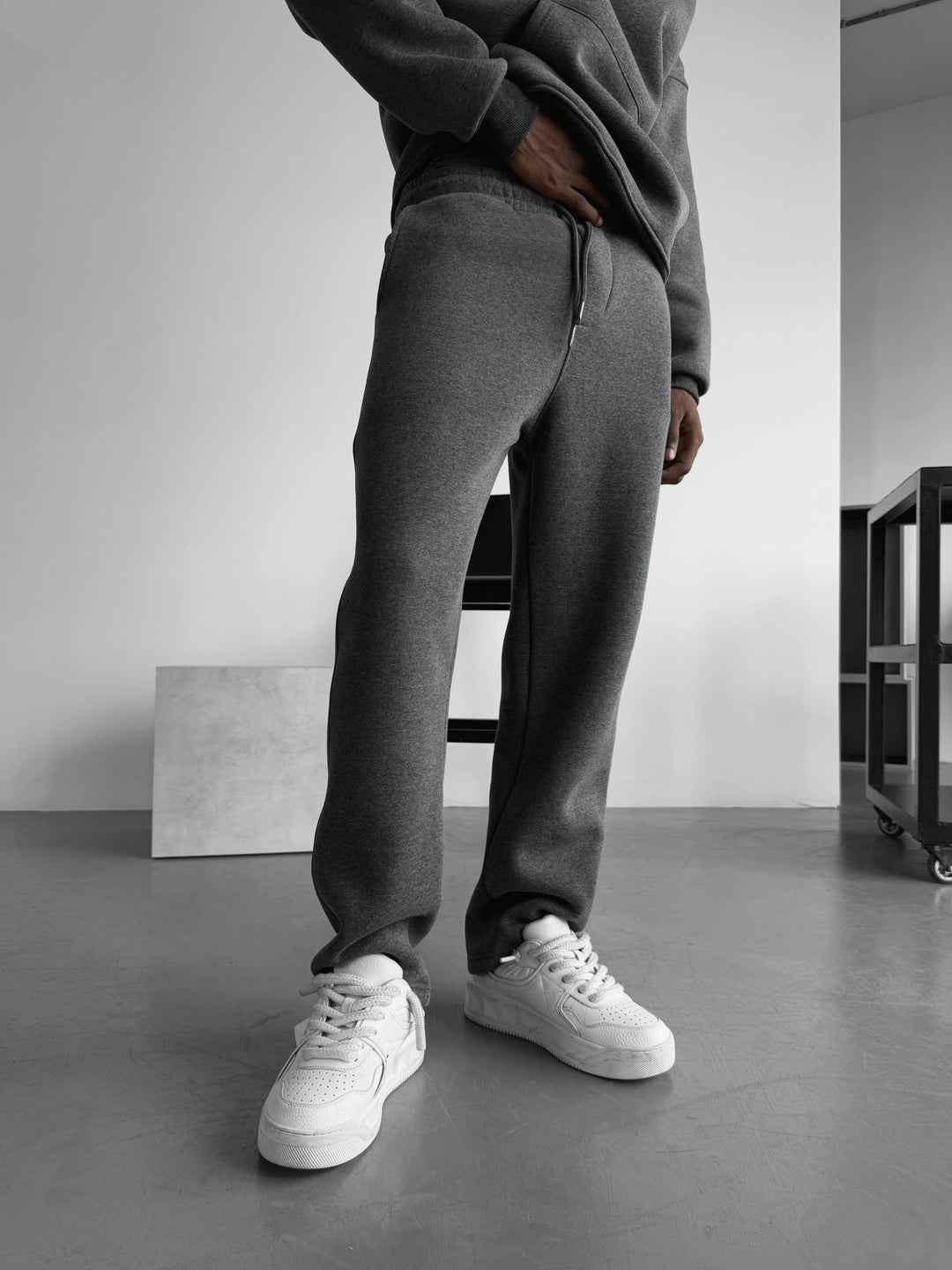 Basic Trousers - Anthracite Melange