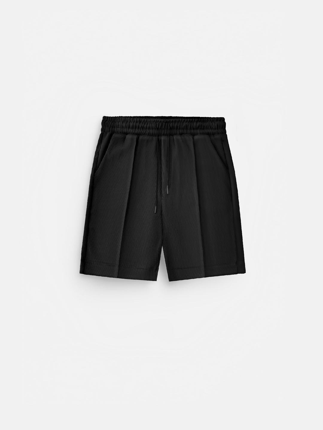 Loose Fit Textured Seam Shorts Black – Kleidermafia