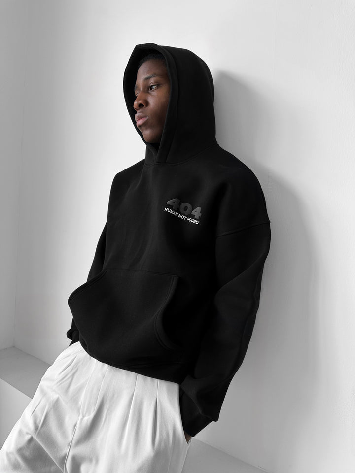 Oversize 404 Hoodie - Black