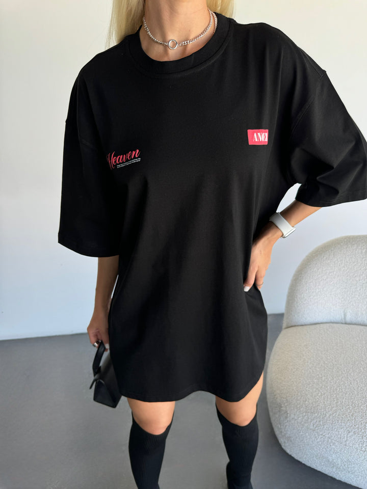 Oversize Heaven T-shirt - Black