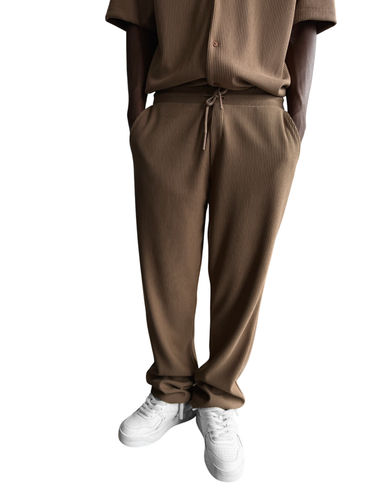 Loose Fit Cord Pant - Brown