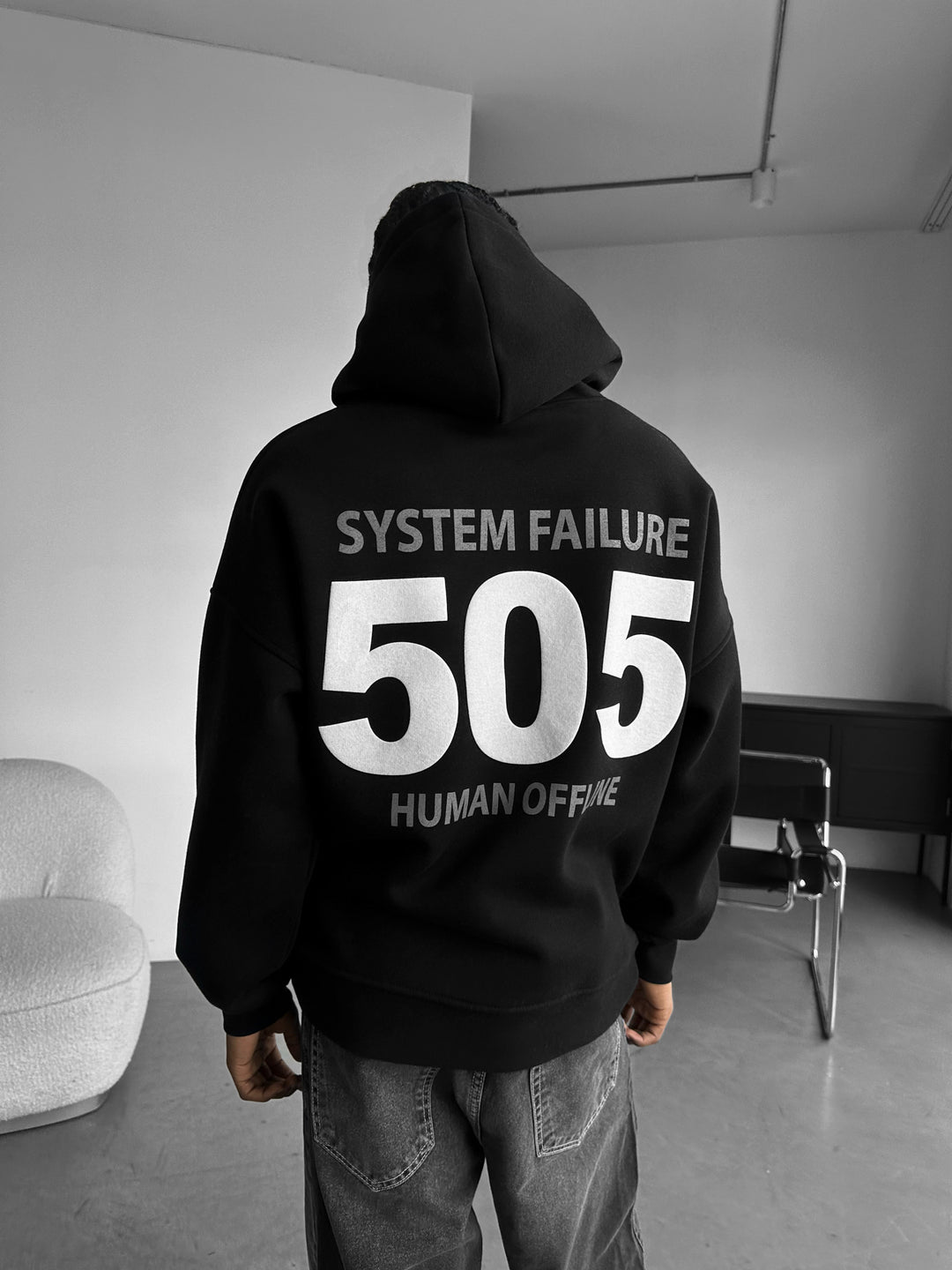 Oversize 505 Hoodie - Black