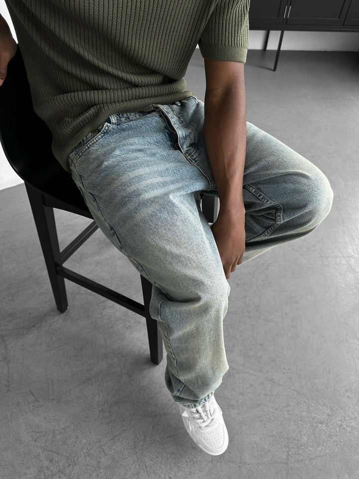 Boyfriend Fit Jeans - Dark Blue