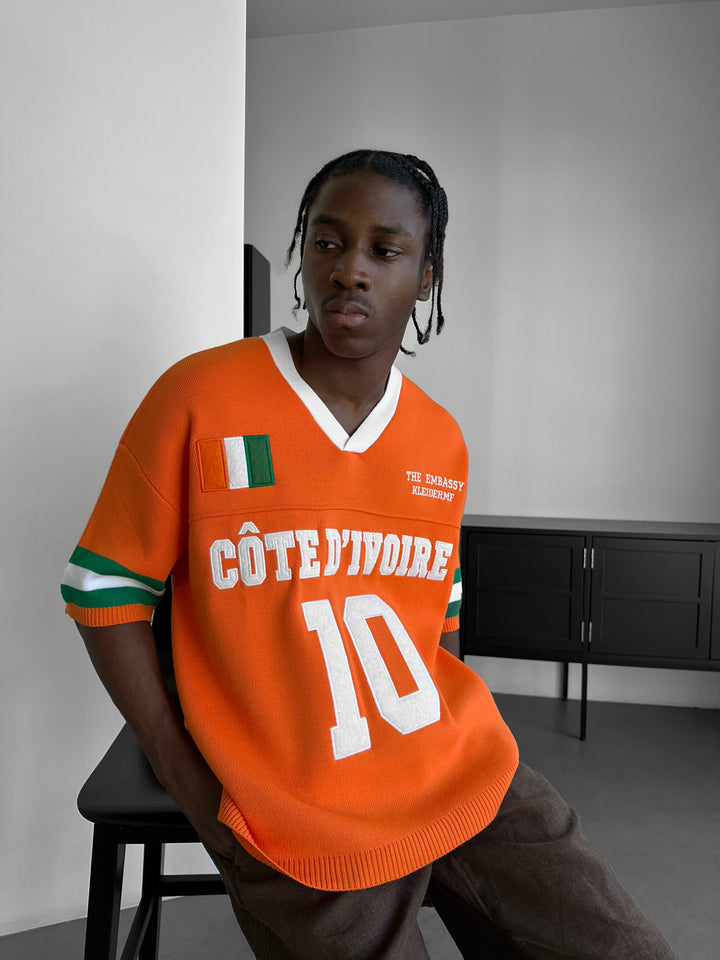 Oversize Côte d’Ivoire Knit T-shirt - Orange