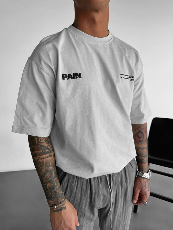 Oversize Pain T-shirt - Grey