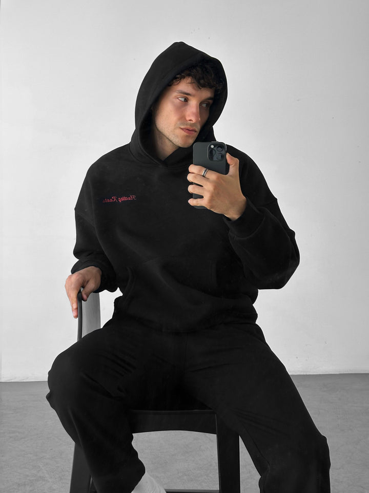 Oversize Floating Roots Hoodie - Black