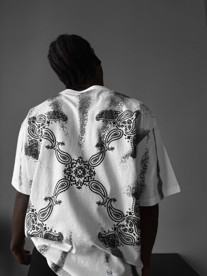 Oversize 'Sacred' T-Shirt - Ecru