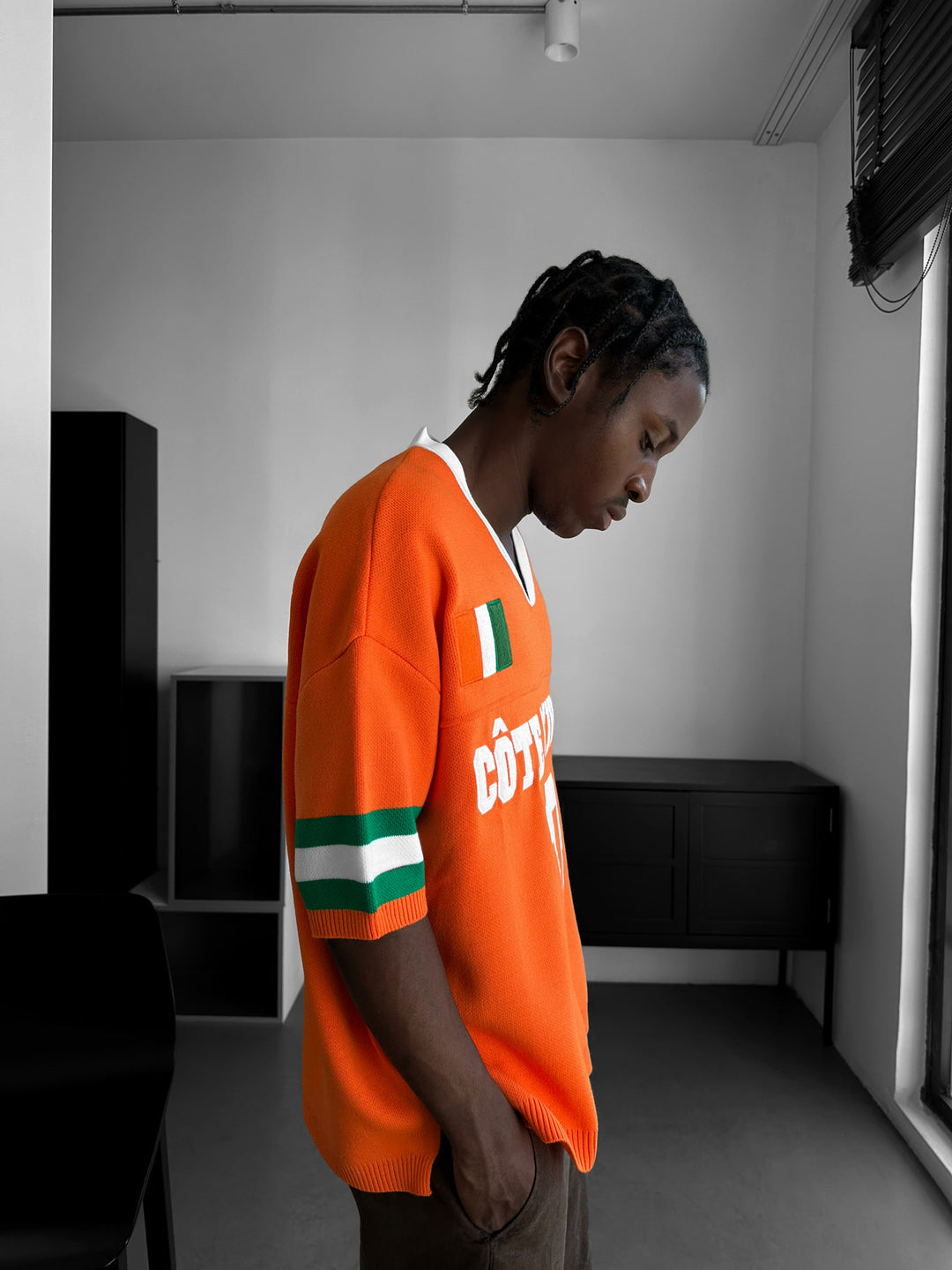 Oversize Côte d’Ivoire Knit T-shirt - Orange
