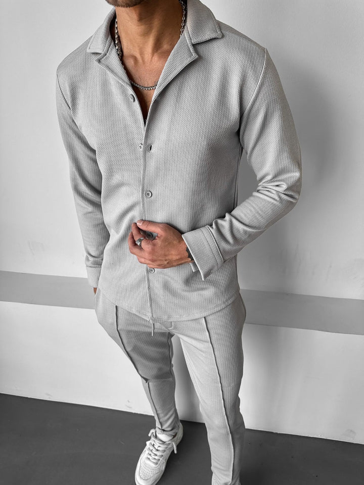 Comfort Suit Shirt - Grey