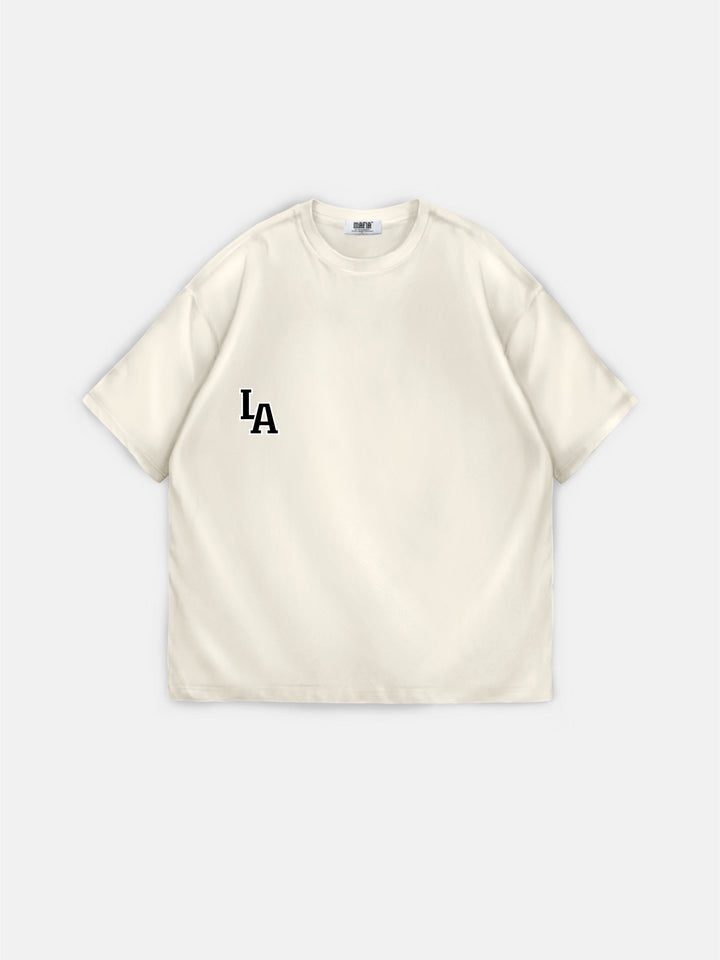 Oversize L.A T-shirt - Beige