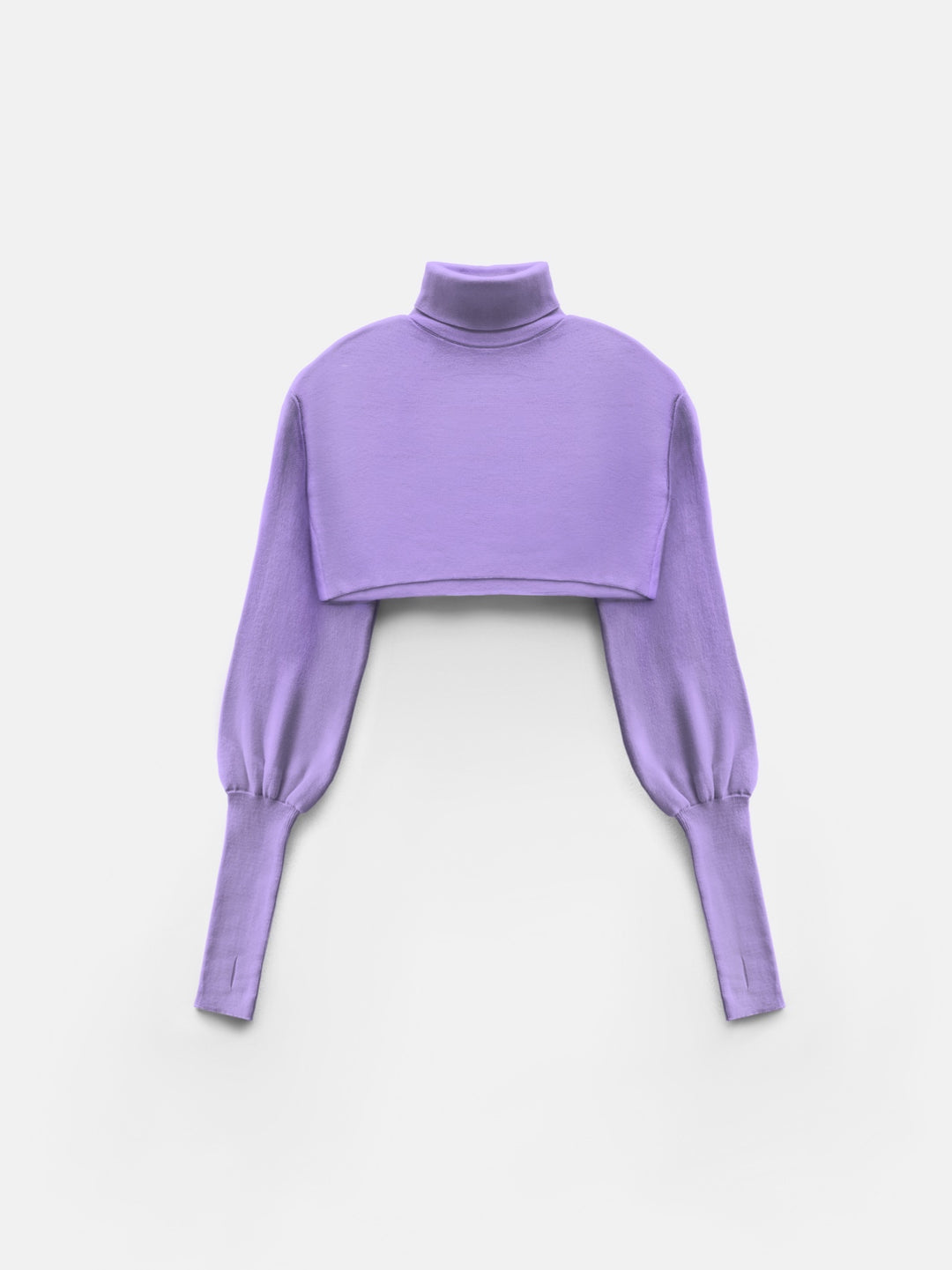 Crop Collar Sweater - Lila