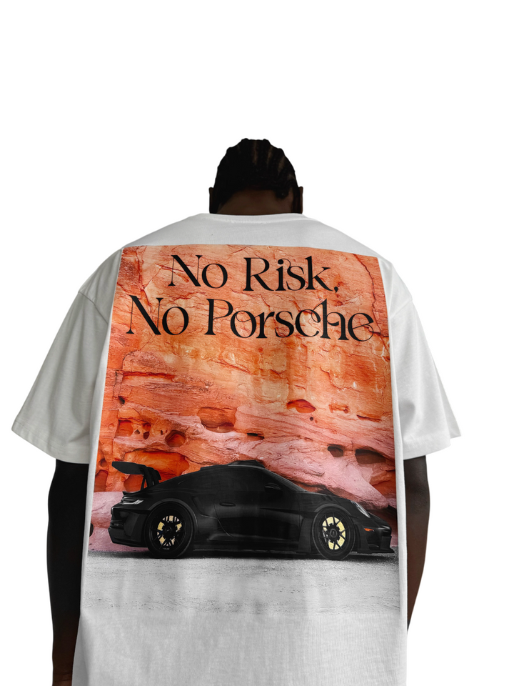 Oversize Porsche T-Shirt - Ecru