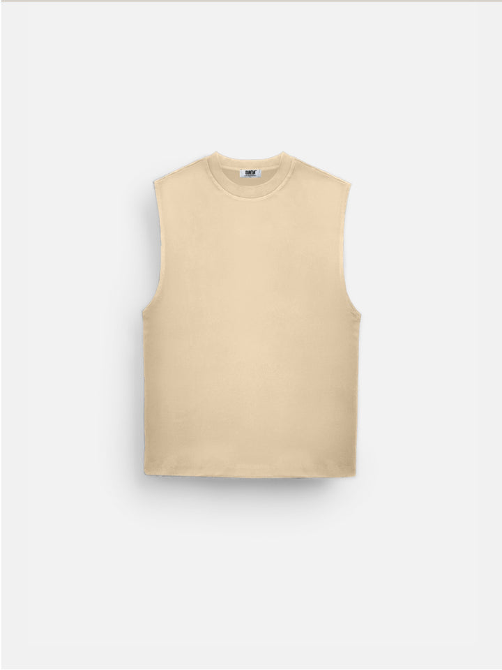 Oversize Basic Tanktop - Beige