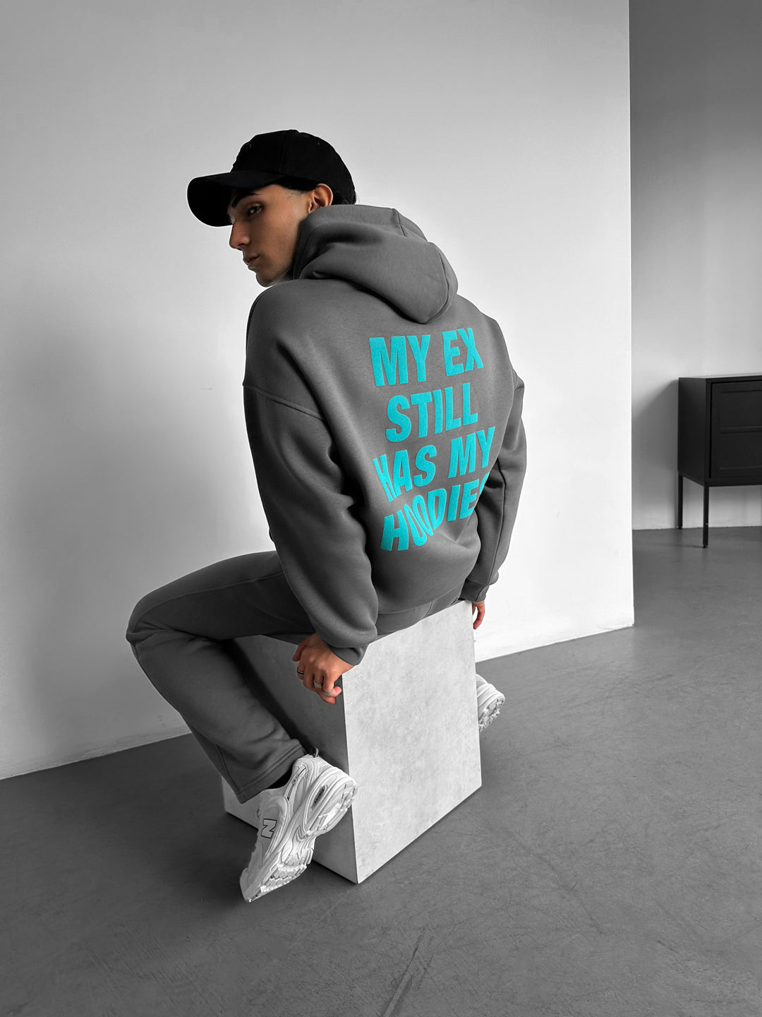 Oversize EX Part II Hoodie - Anthracite