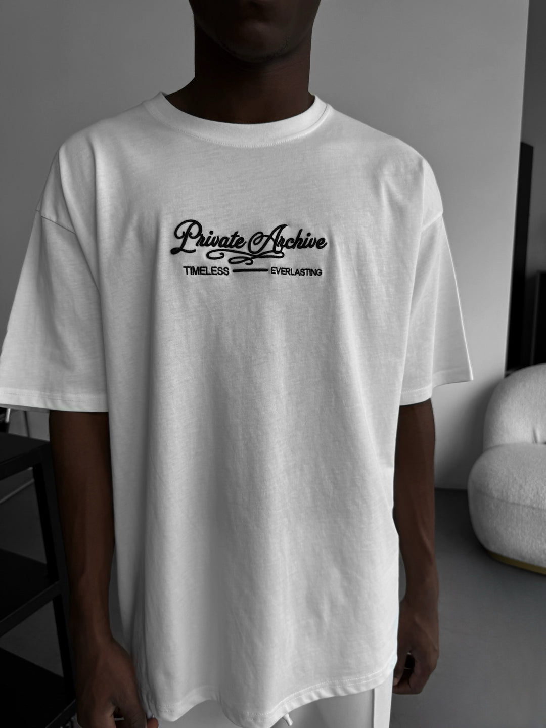 Oversize Private Archive T-Shirt - Ecru