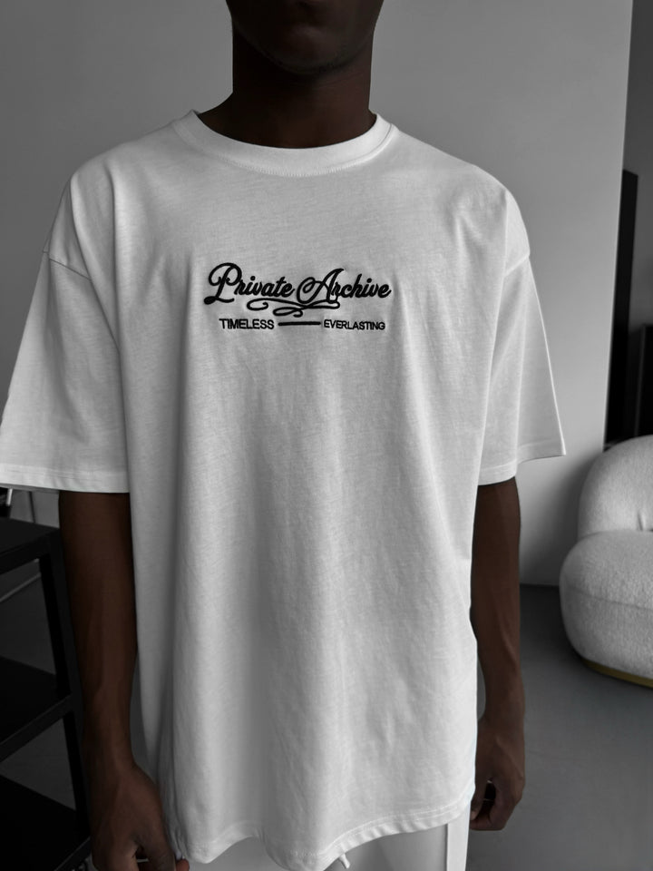 Oversize Private Archive T-Shirt - Ecru