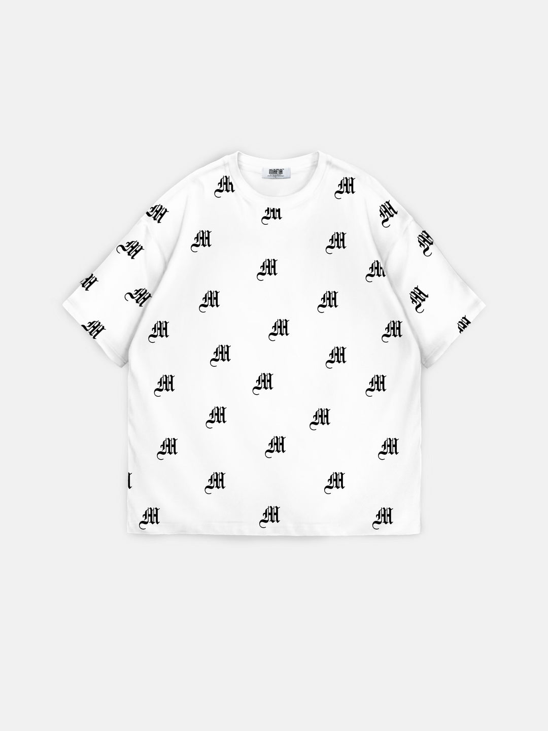 Oversize Initial T-shirt -Ecru