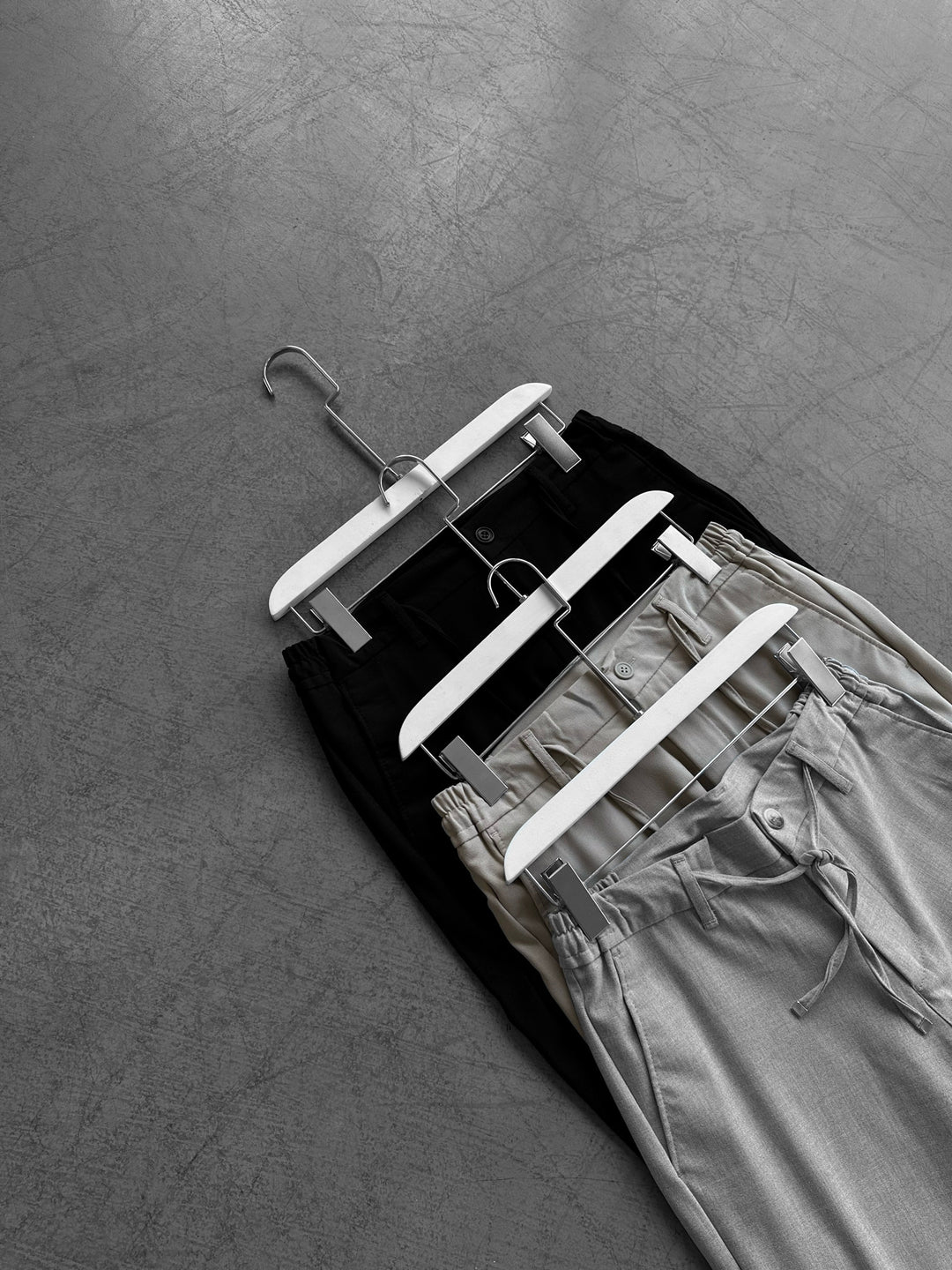Modern Cut Casual Trousers - Grey