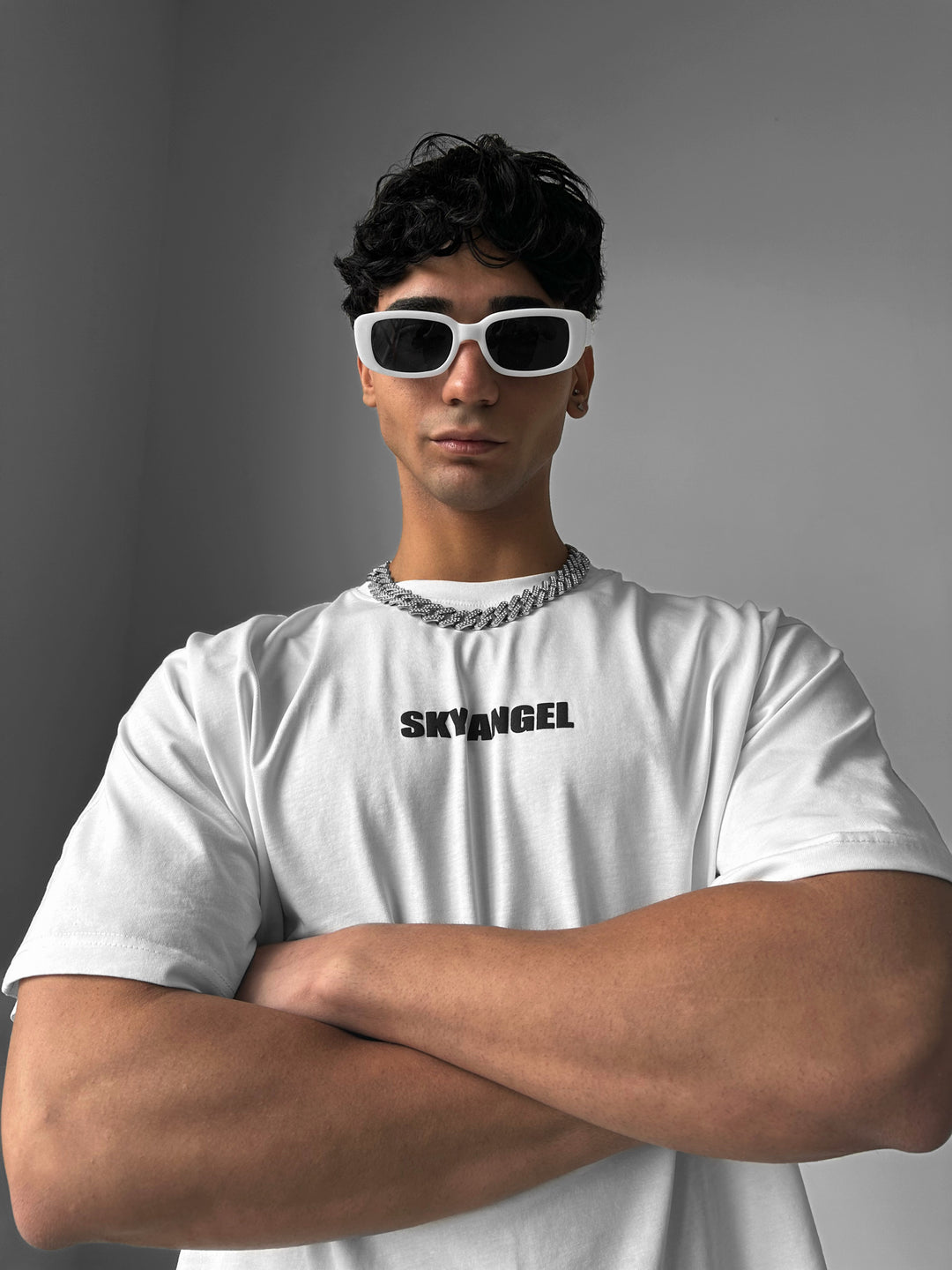 Oversize Sky Angel T-shirt - Ecru