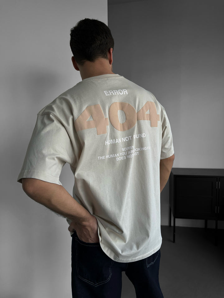 Oversize 404 T-shirt - Beige