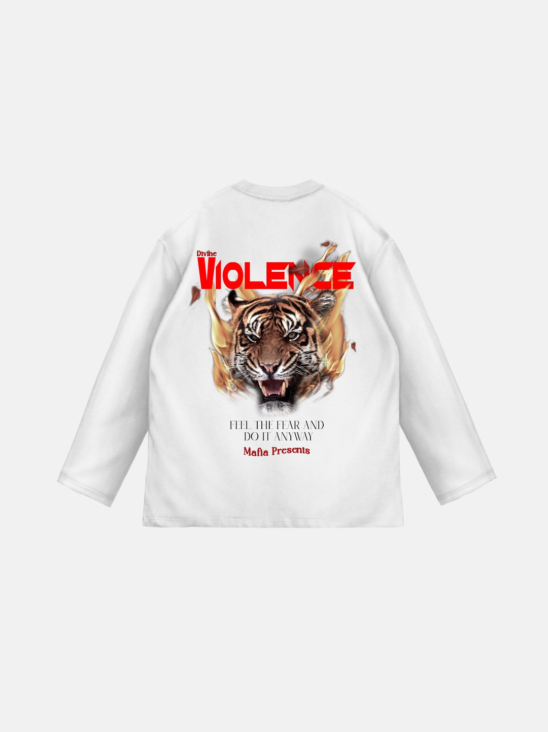 Oversize Violence Sweater - White