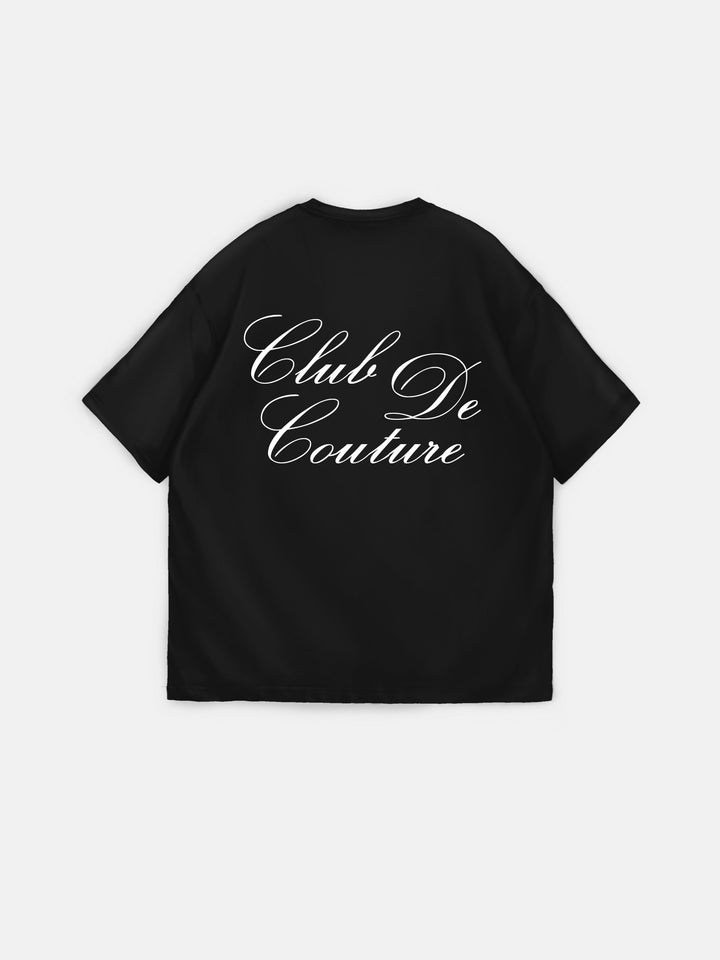 Oversize Couture T-shirt - Black