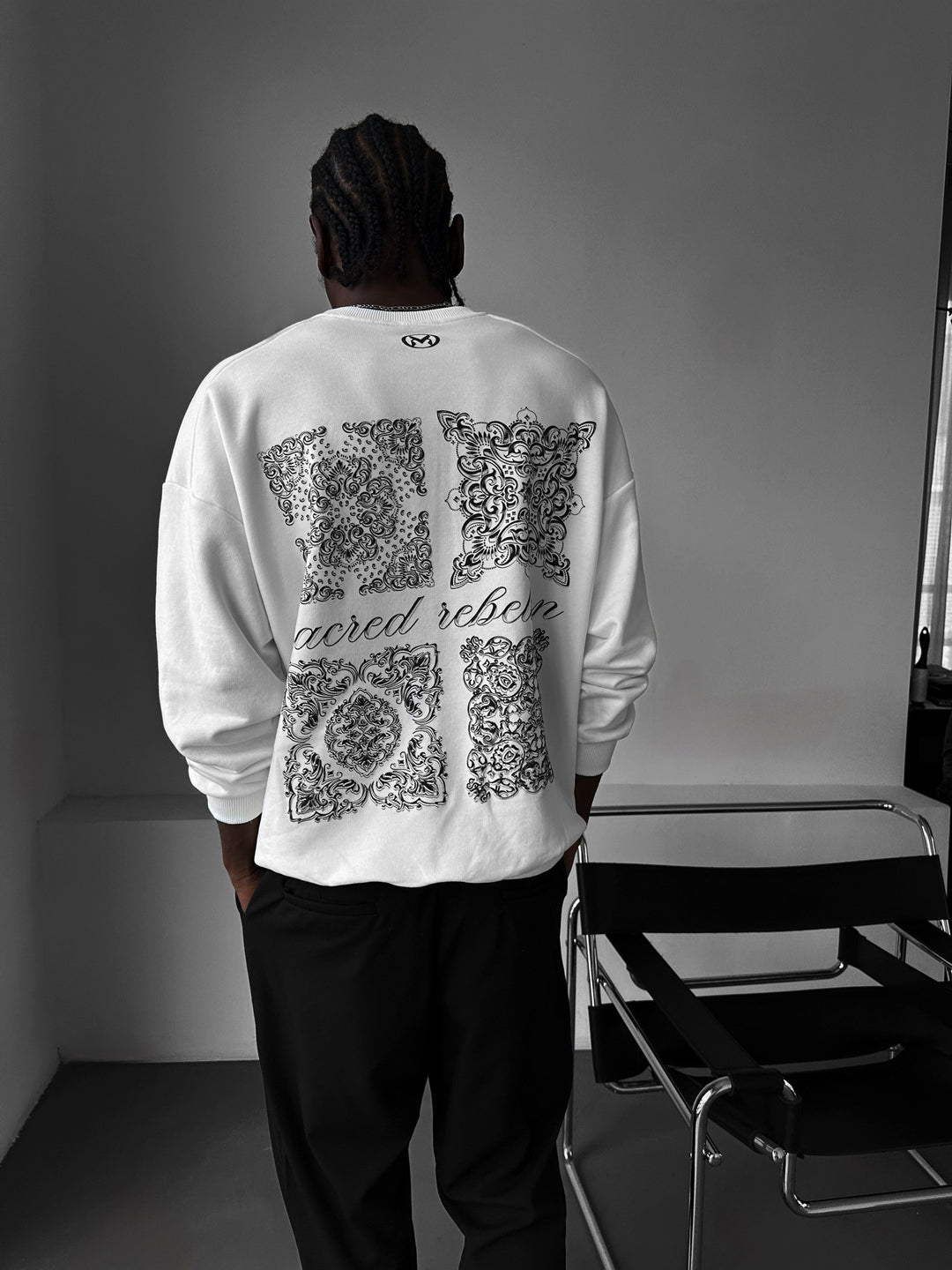 Oversize Sacred Rebellion Sweater - Ecru