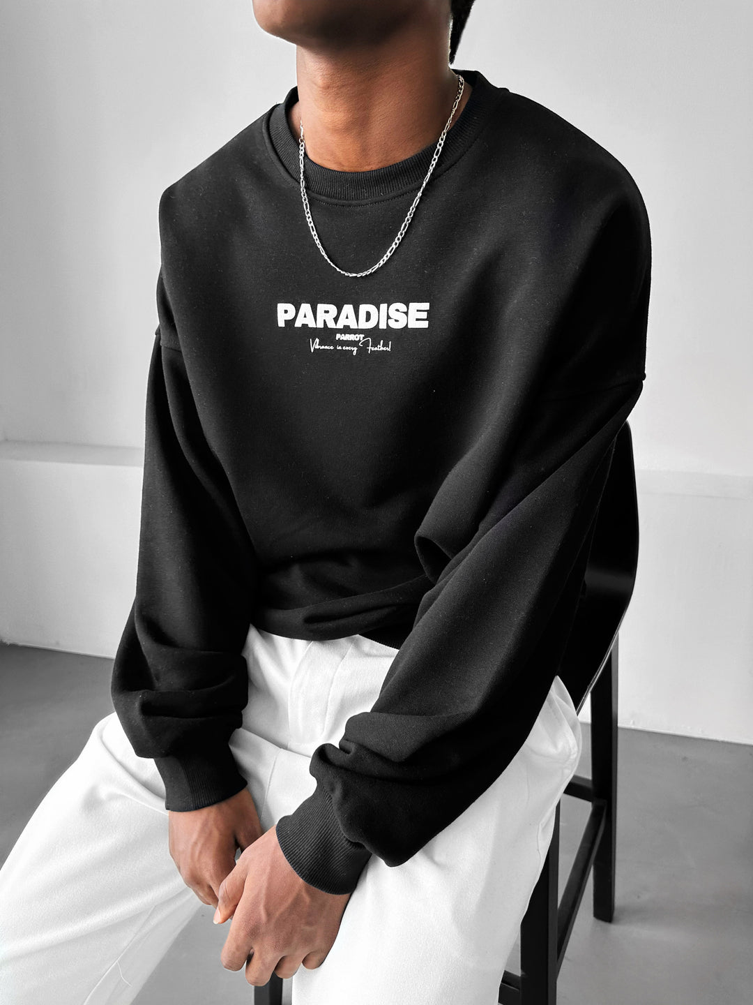 Oversize Paradise Sweater - Black