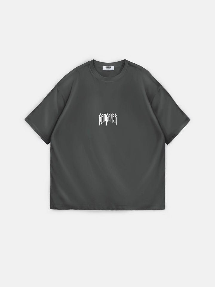 Oversize Gangster T-shirt - Anthracite