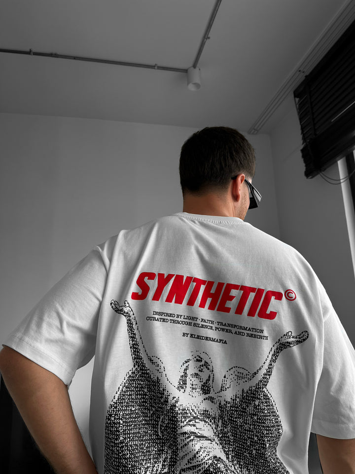 Oversize Synthetic T-shirt - Ecru