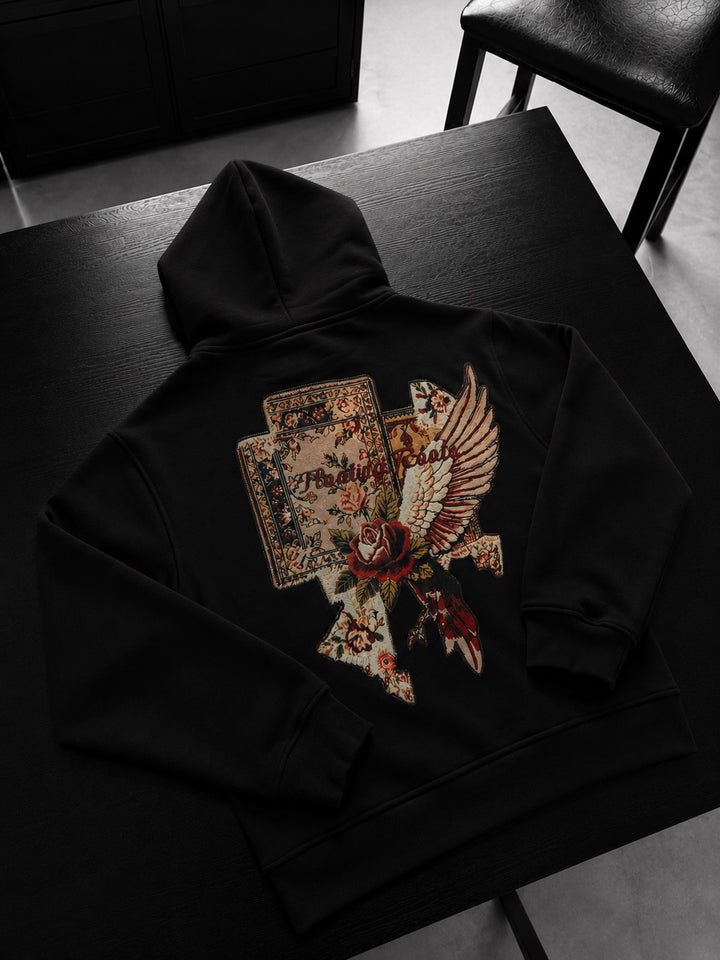 Oversize Floating Roots Hoodie - Black