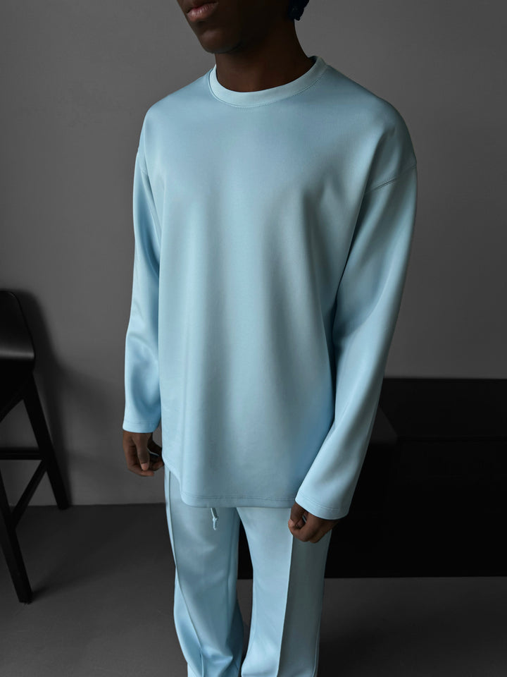 Oversize Diver Sweatshirt - Babyblue