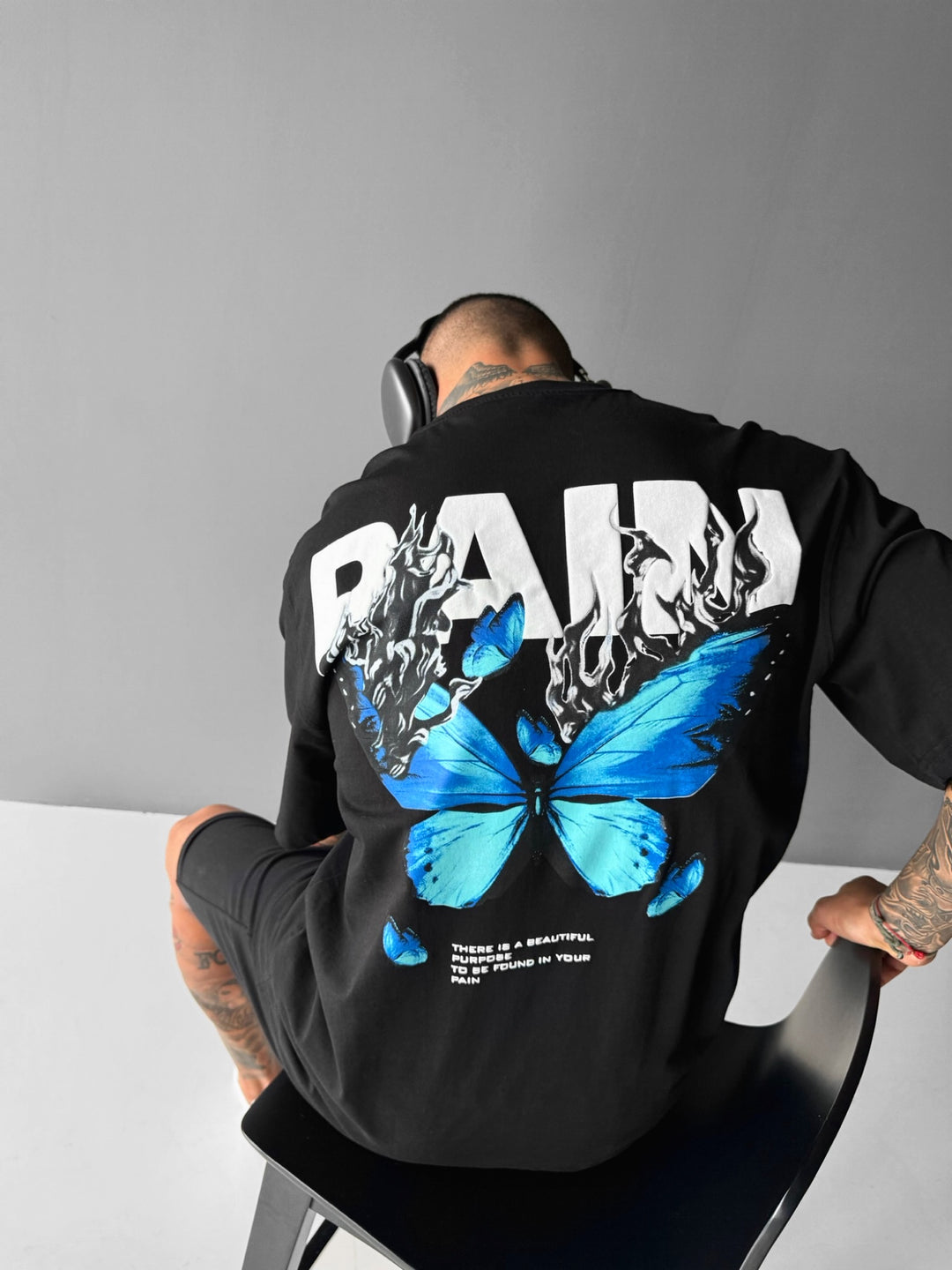 Oversize Pain T-shirt - Black