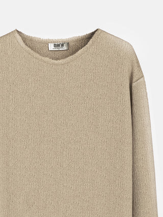Regular Fit Knit Sweater - Beige