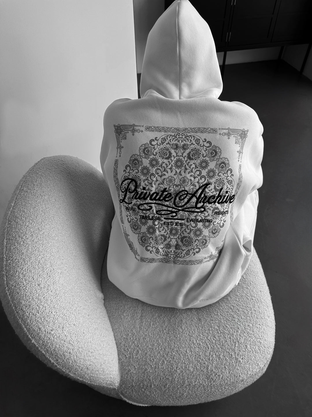 Oversize Private Archive Hoodie - Ecru