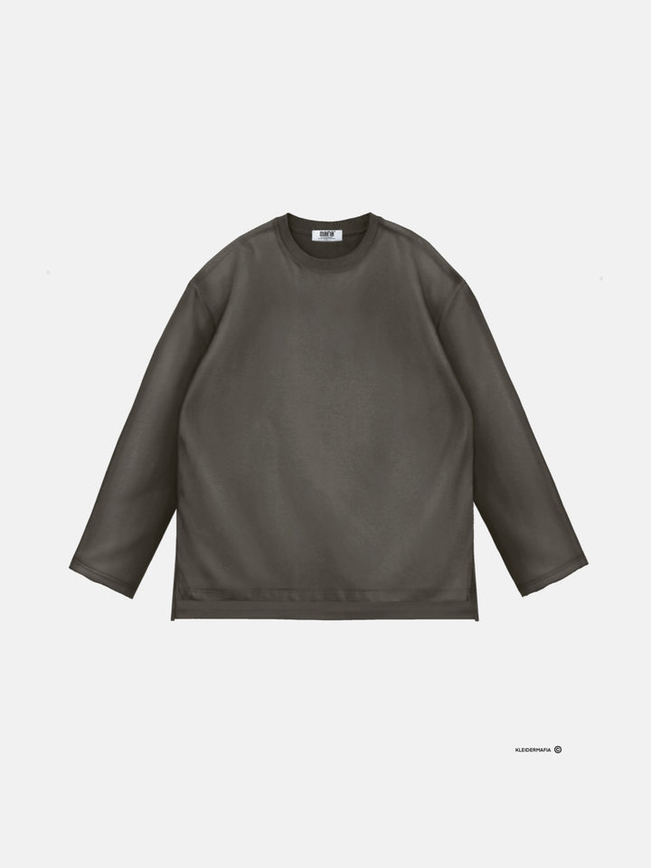 Loose Fit Basic Sweater - Black Olive