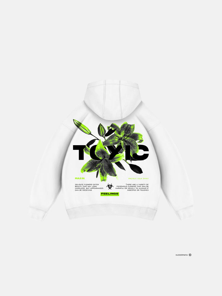 Oversize Toxic Hoodie - White