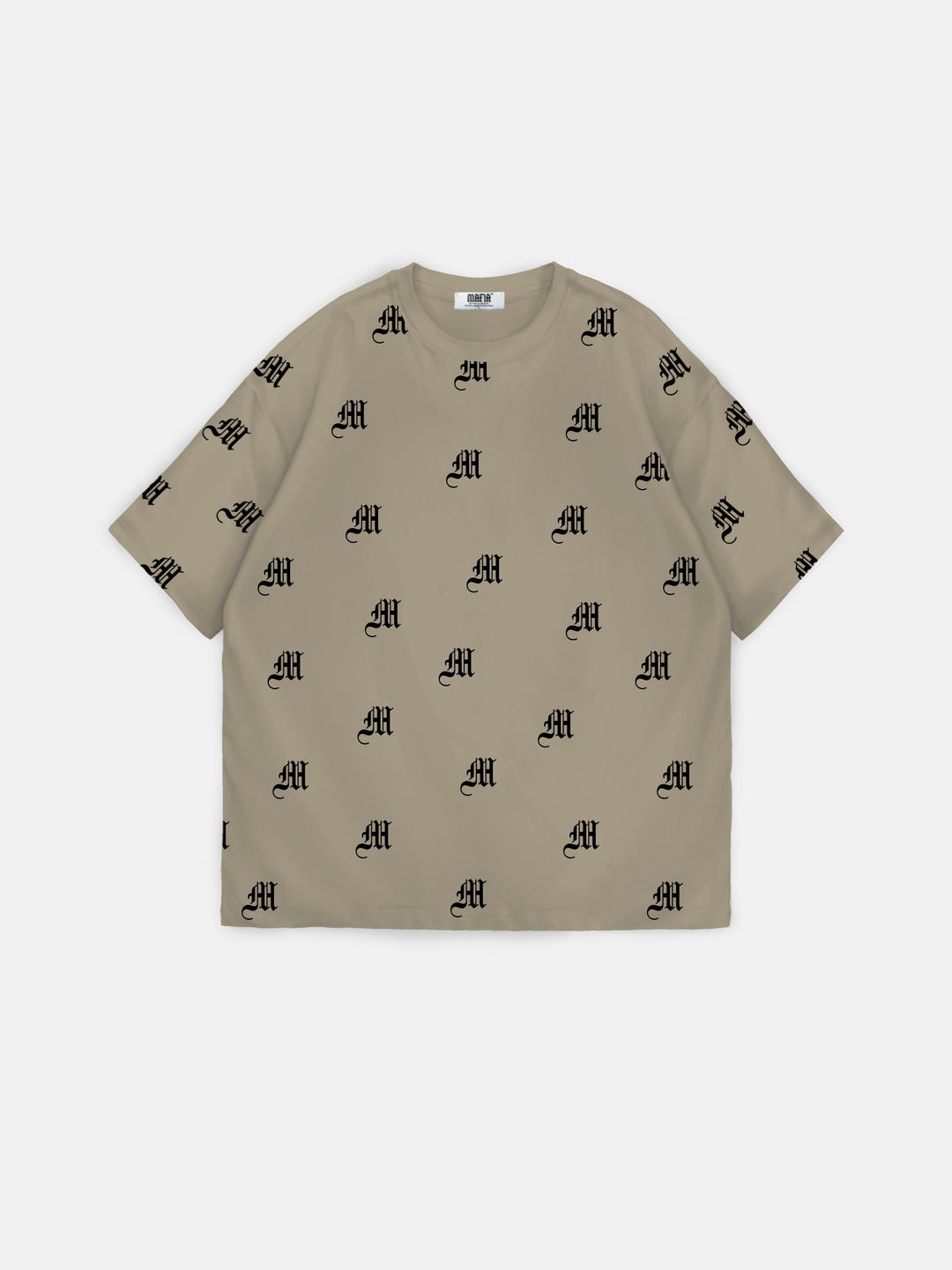Oversize Initial T-shirt - Stone