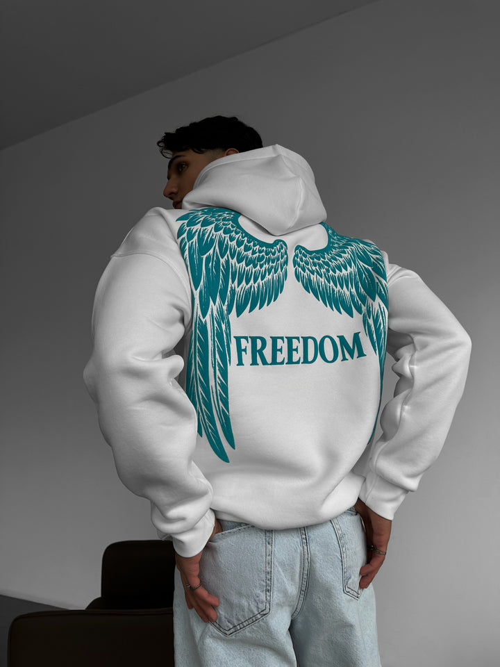 Oversize Freedom Hoodie - White