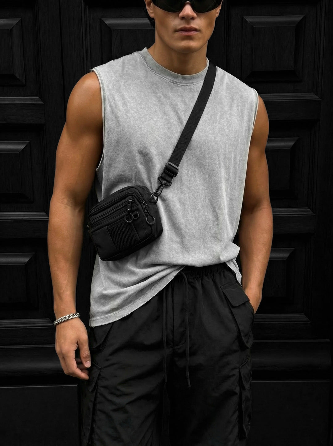 Oversize Washed TankTop - Grey