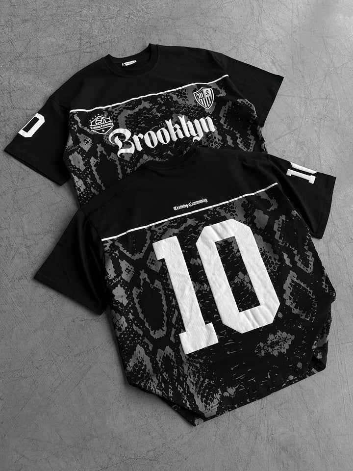 Oversize Brooklyn T-shirt - Black and Anthracite