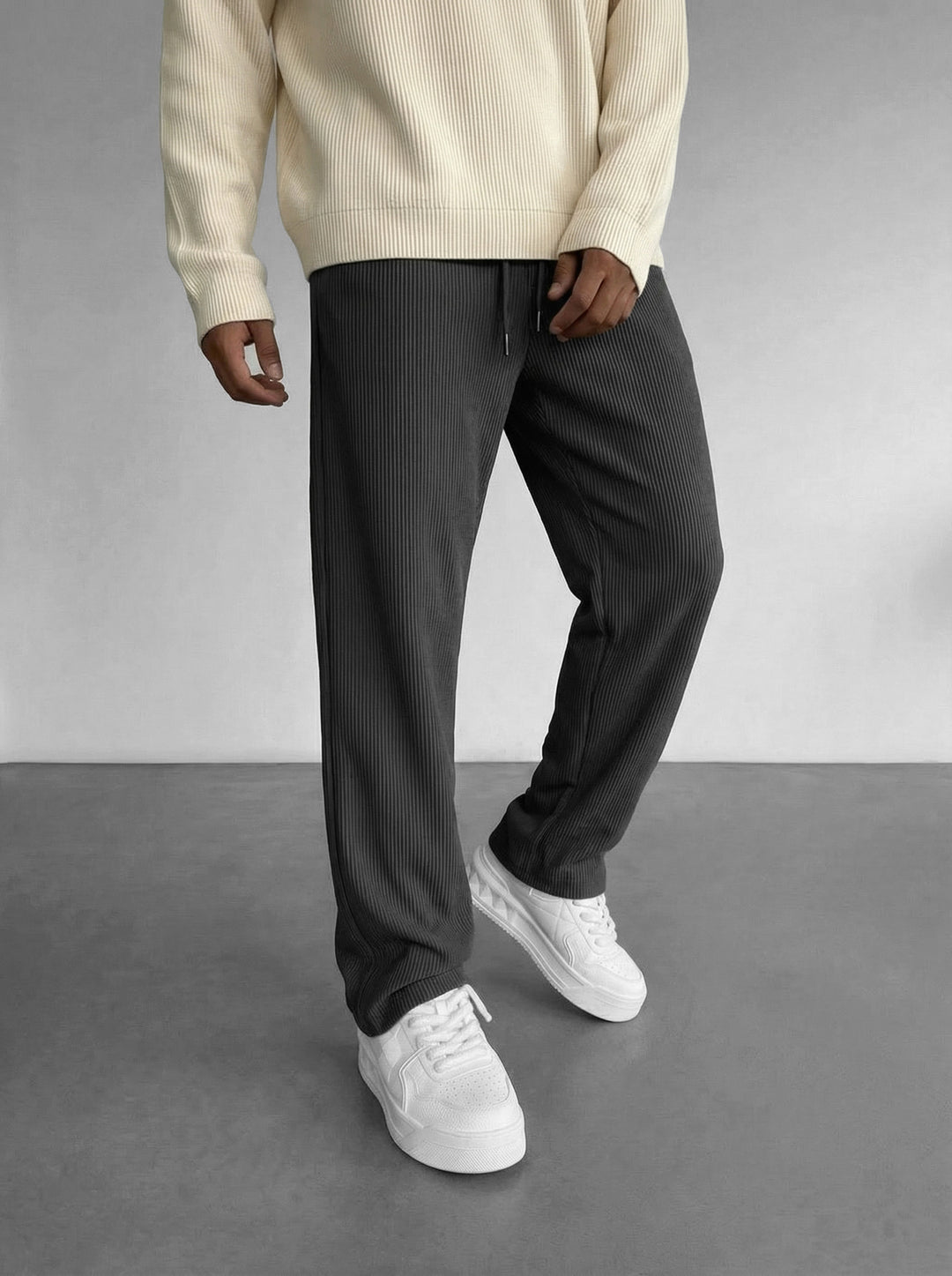 Loose Fit Cord Pant - Anthracite