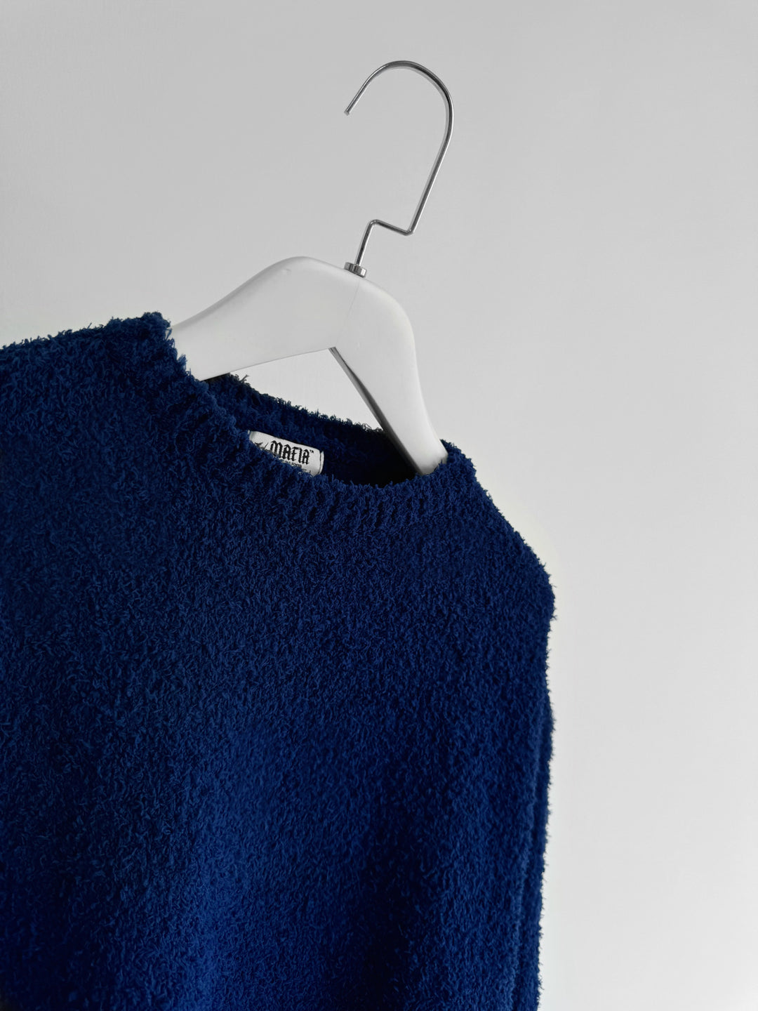 Oversize Plush Pullover - Captain Blue