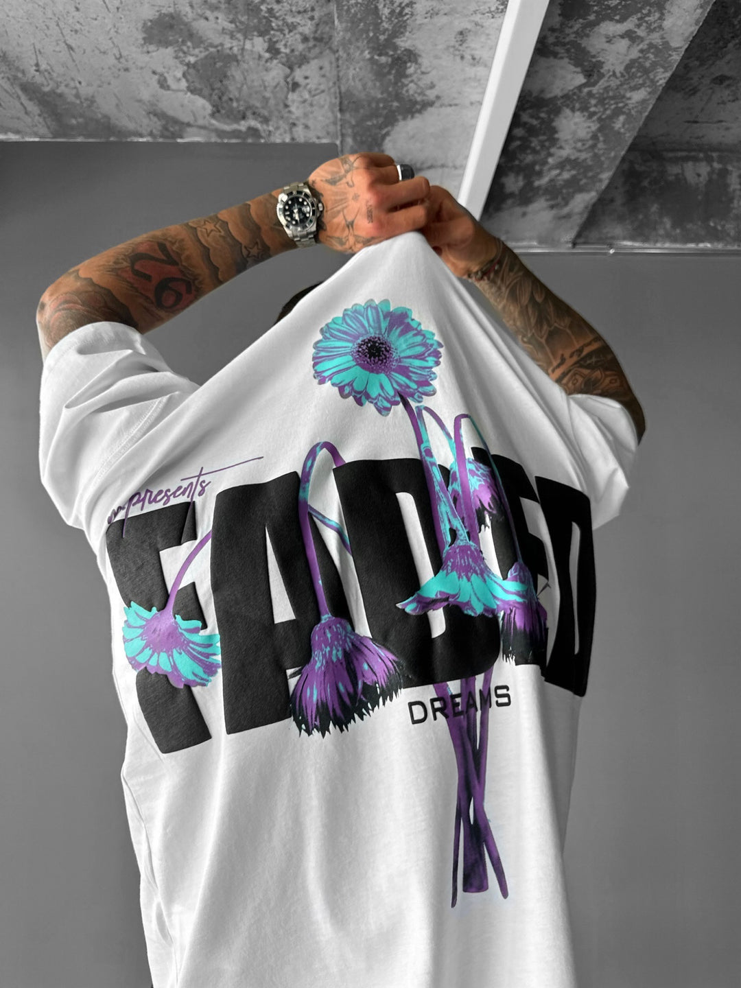 Oversize Faded T-shirt - White