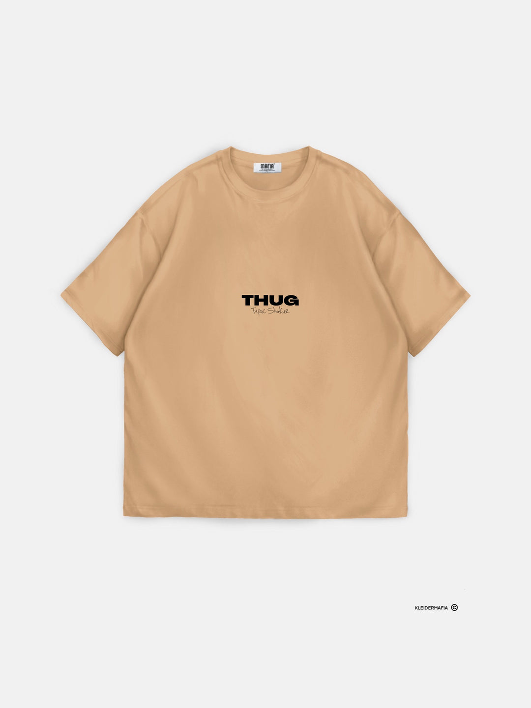 Oversize Thug T-shirt - Beige